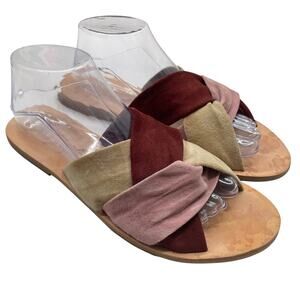 Free People Rio Vista Suede Sandals Size 9.5. (EU 40)